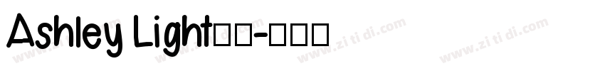 Ashley Light字体字体转换